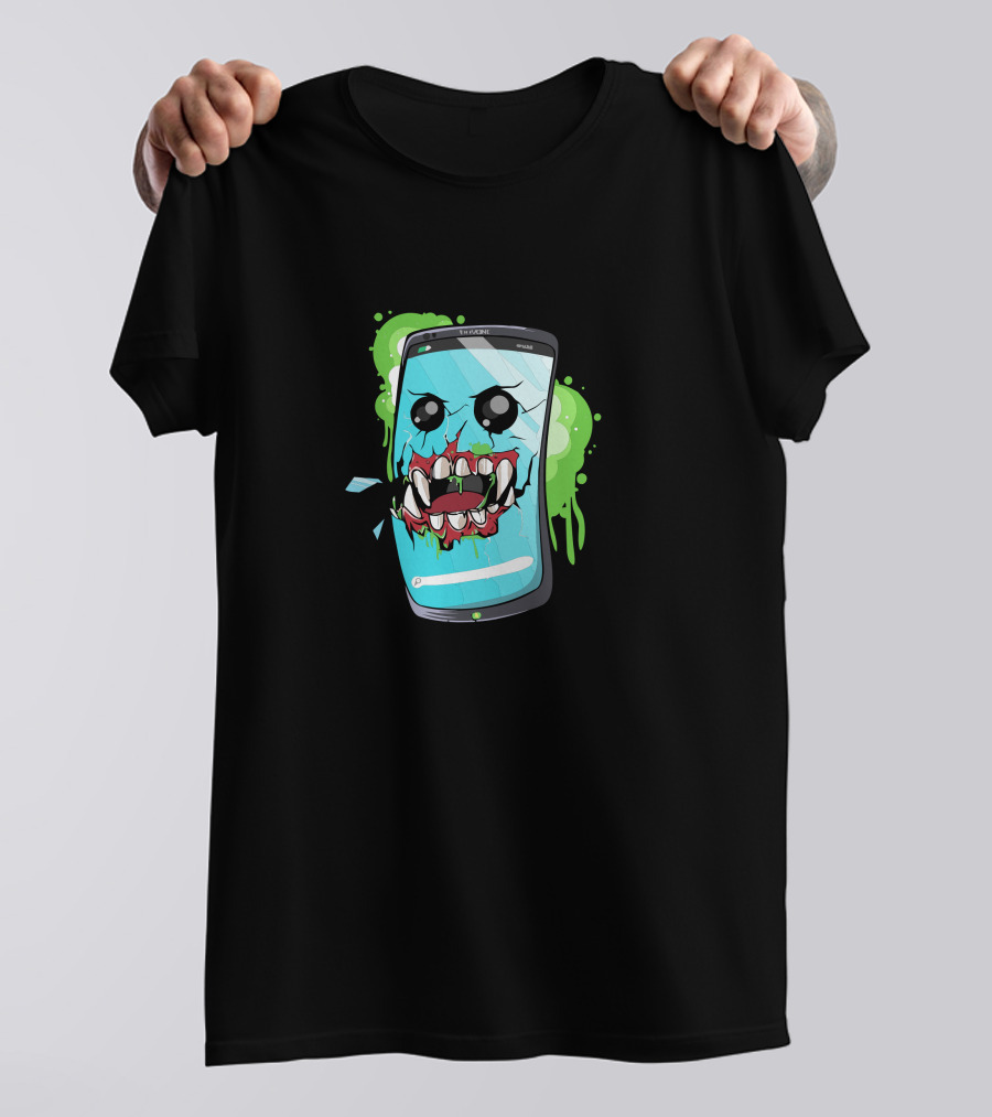 Killerpo New Smiling Monster Phone T-Shirt