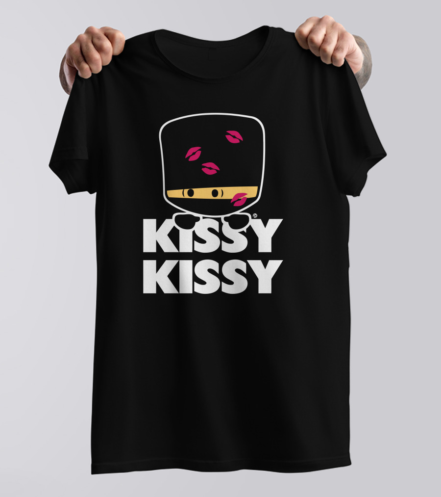 Kissy Kissy New Red Lips Black Hat Character T-Shirt