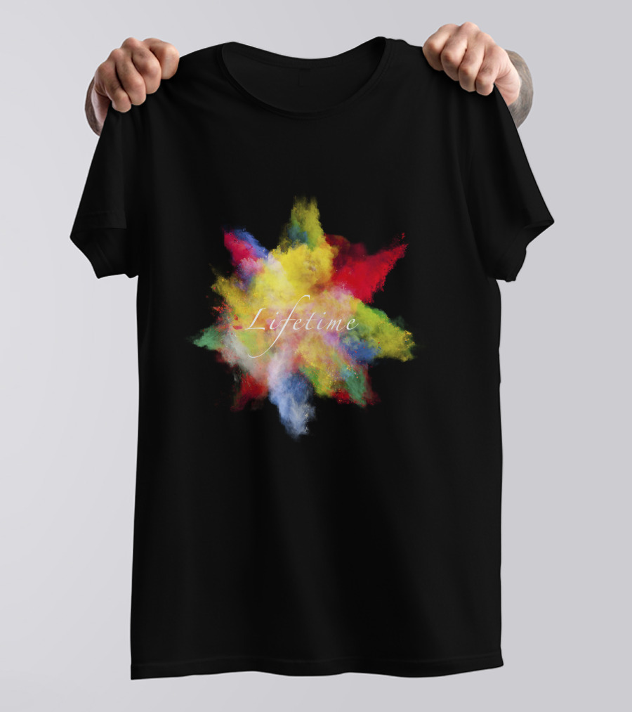 Lifetime Vibrant Color Splash Explosion T-Shirt