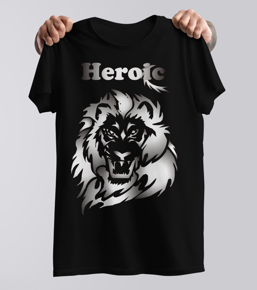 Heroic Lion Fierce Expression T-Shirt