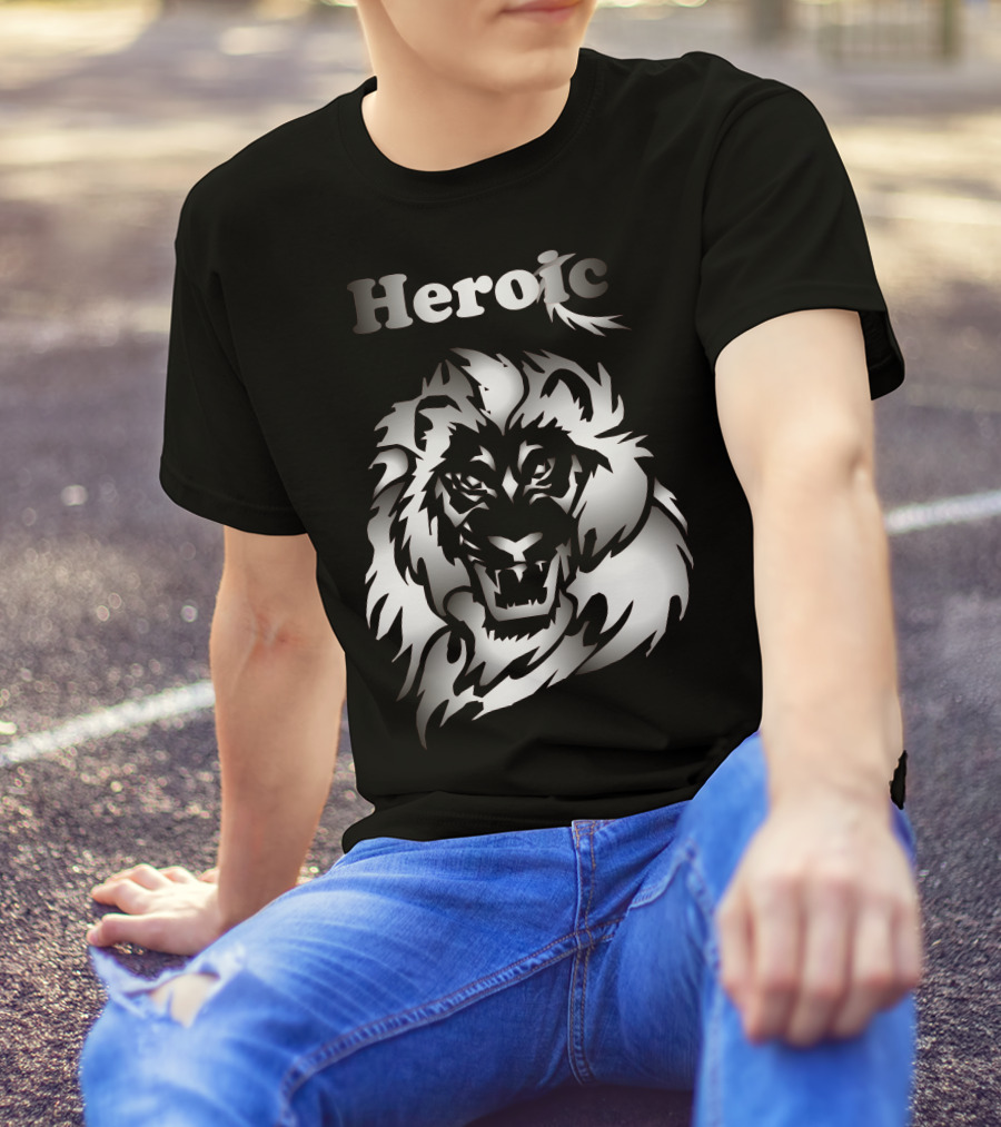 Heroic Lion Fierce Expression T-Shirt