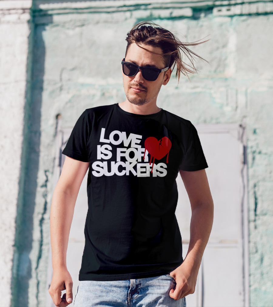 Love Is For Suckers Broken Heart Iconic T-Shirt