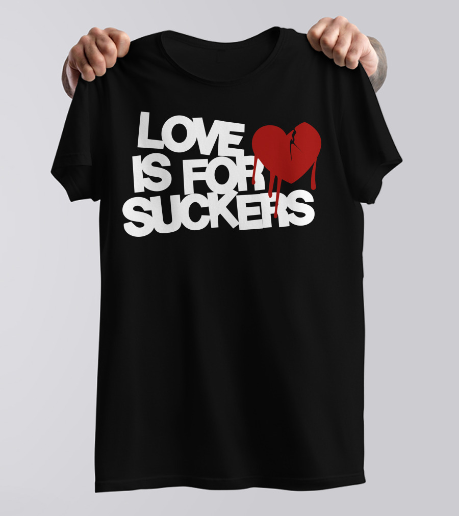 Love Is For Suckers Broken Heart Iconic T-Shirt