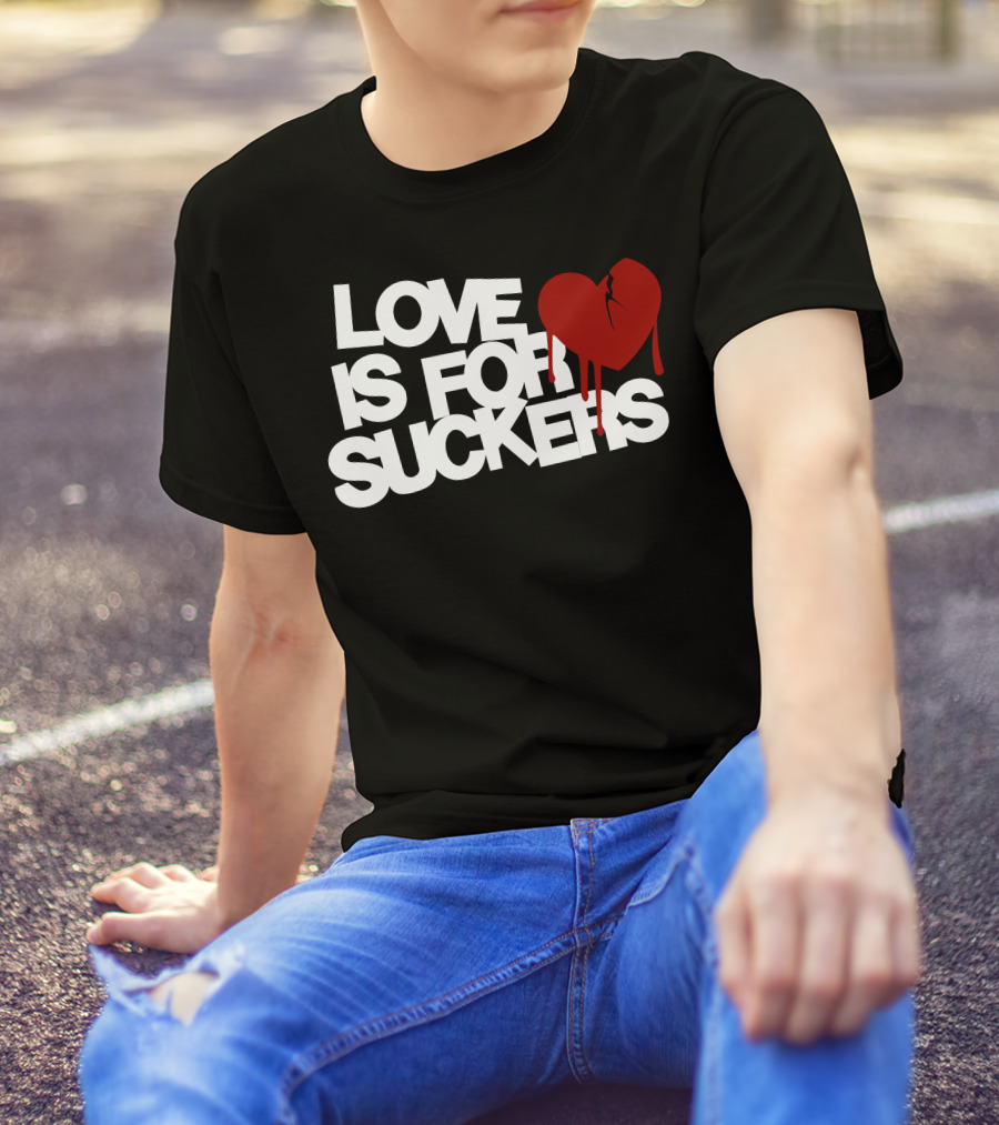 Love Is For Suckers Broken Heart Iconic T-Shirt