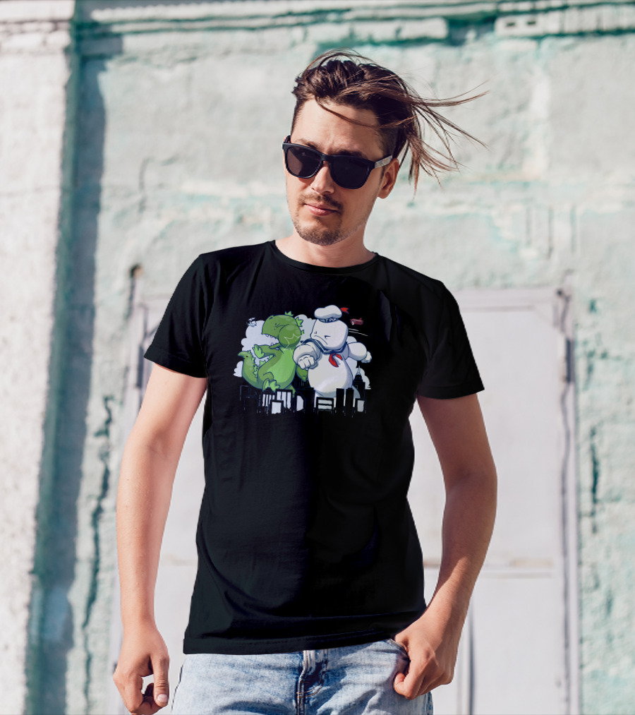 Mallow Titan Vs Dinosaur City Showdown T-Shirt