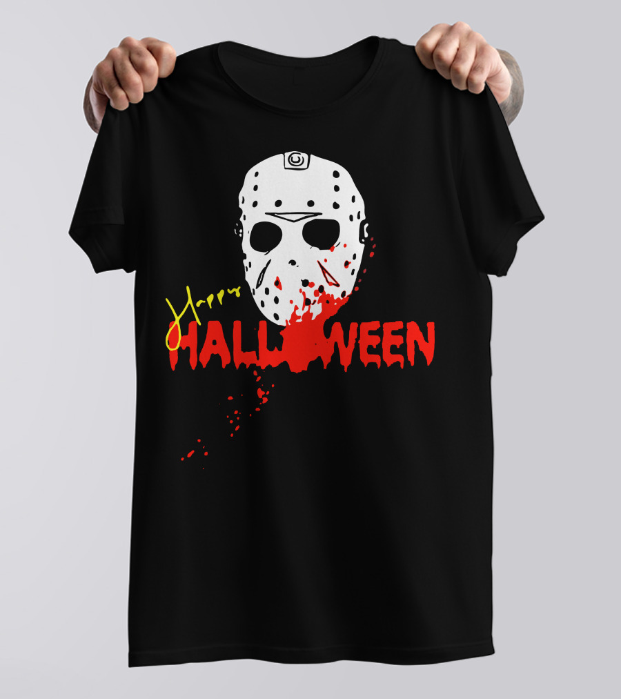 Happy Halloween Die Mask Horror Reference T-Shirt