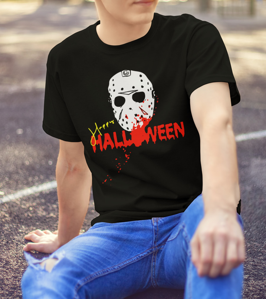Happy Halloween Die Mask Horror Reference T-Shirt