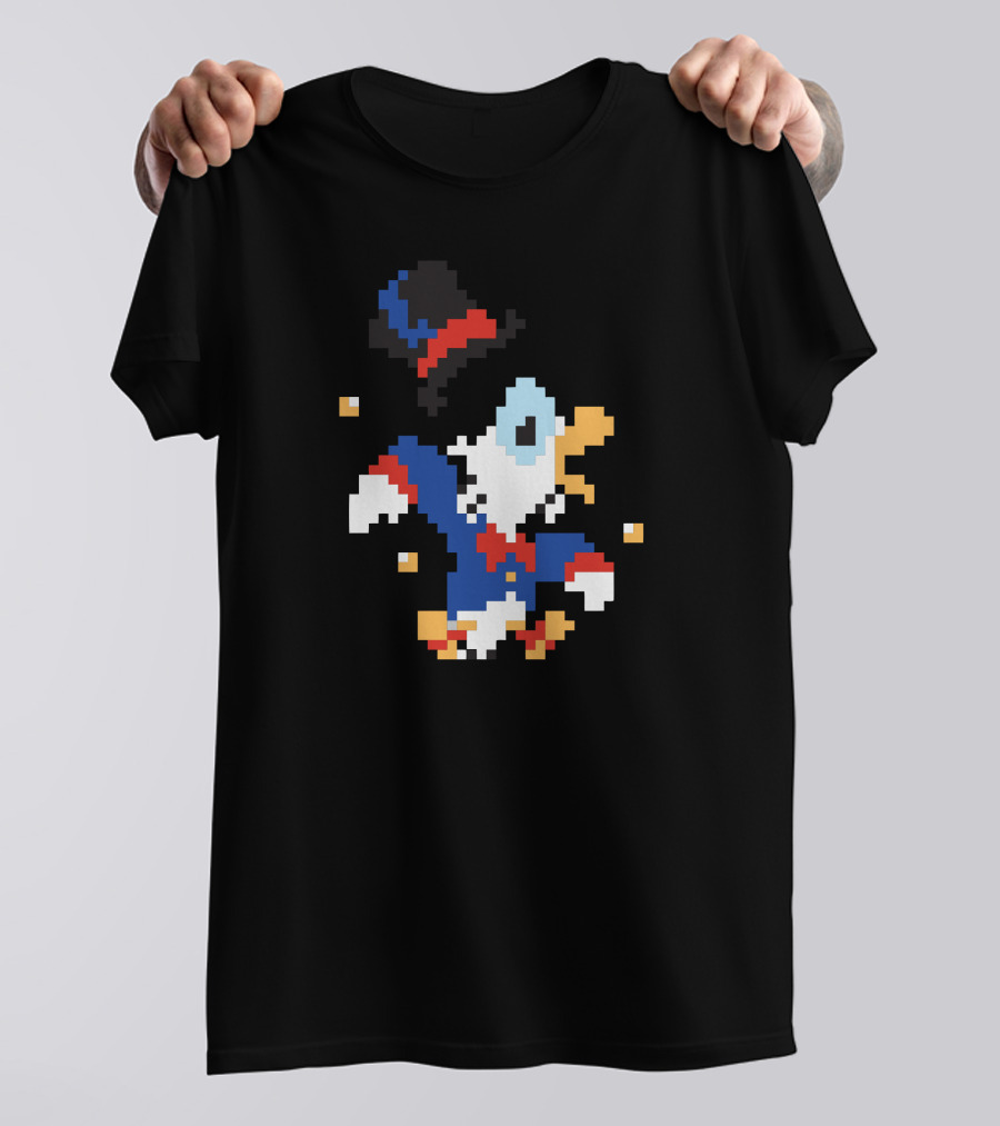 McDuck Hunt 1987 Pixel Art Retro Gaming T-Shirt