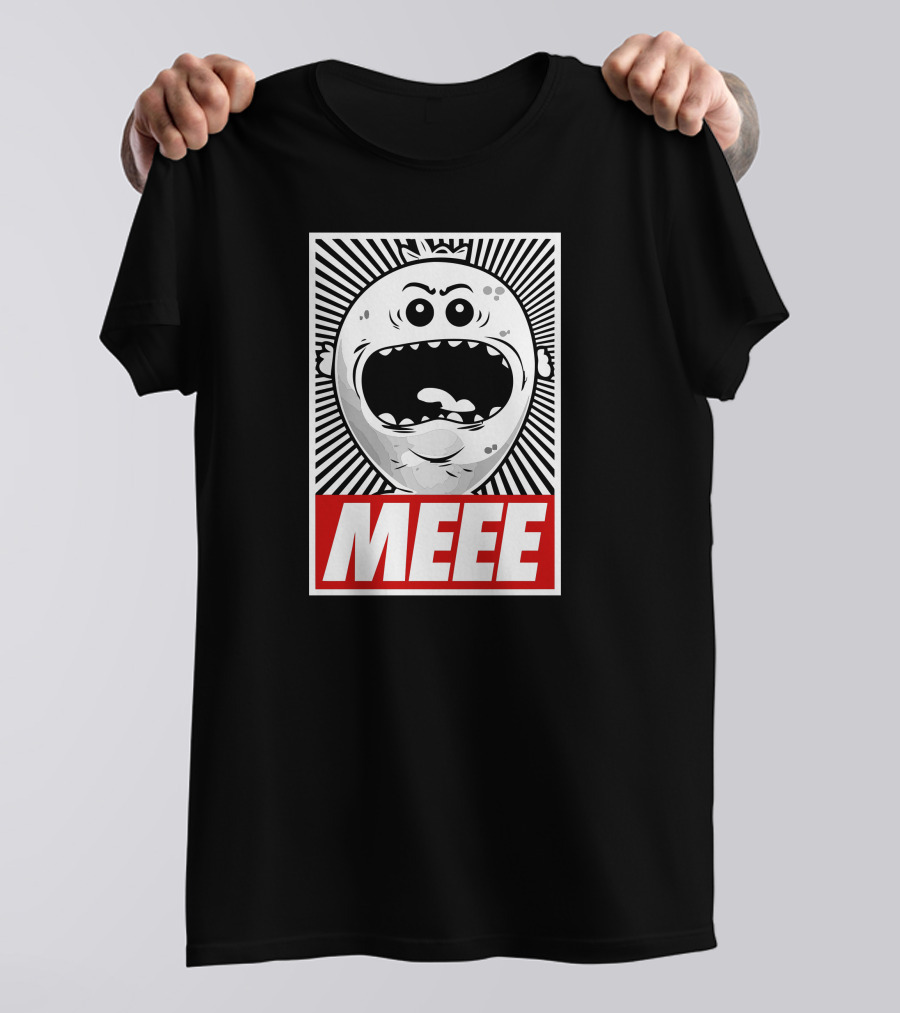 Meee Funny Cartoon Face Scream T-Shirt