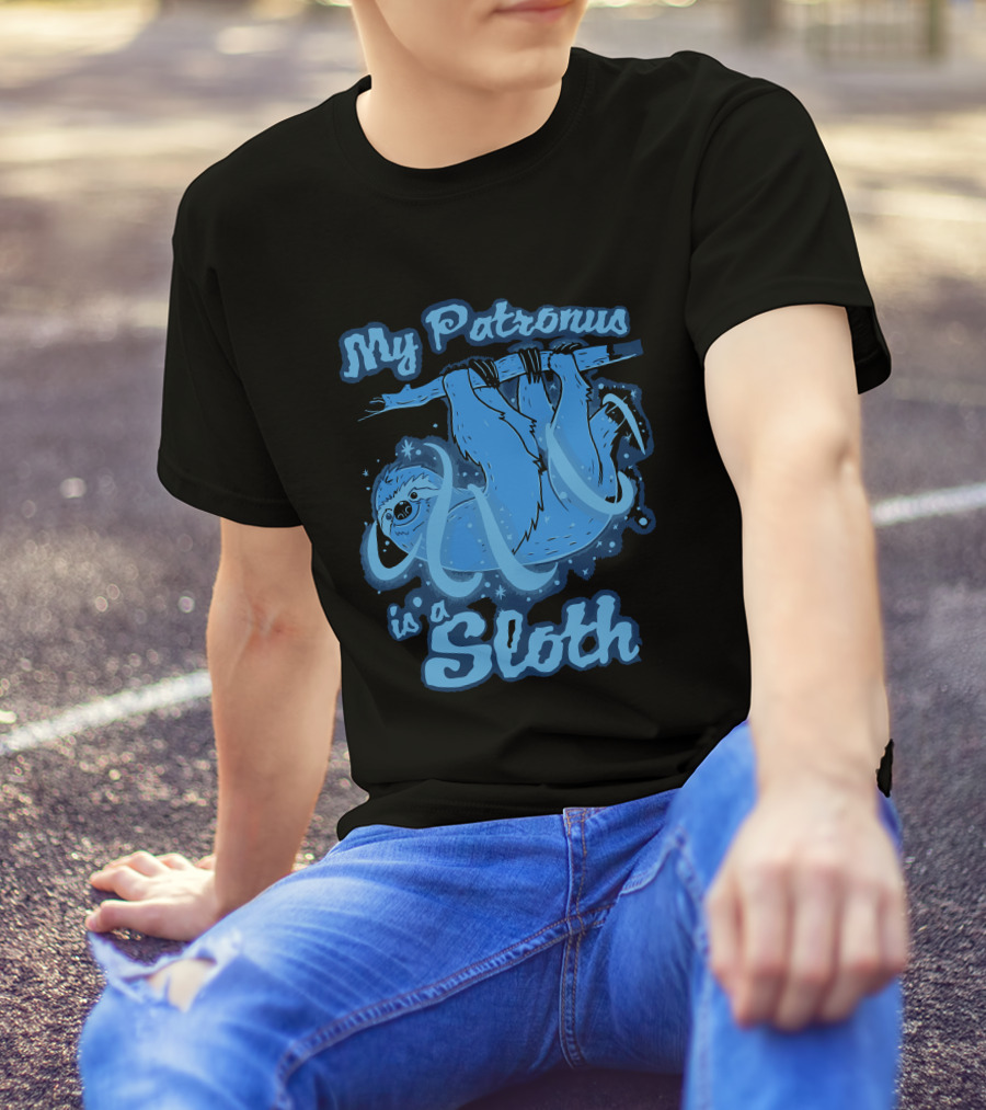 My Patronus Is A Sloth Hanging On Magical Branch T-Shirt