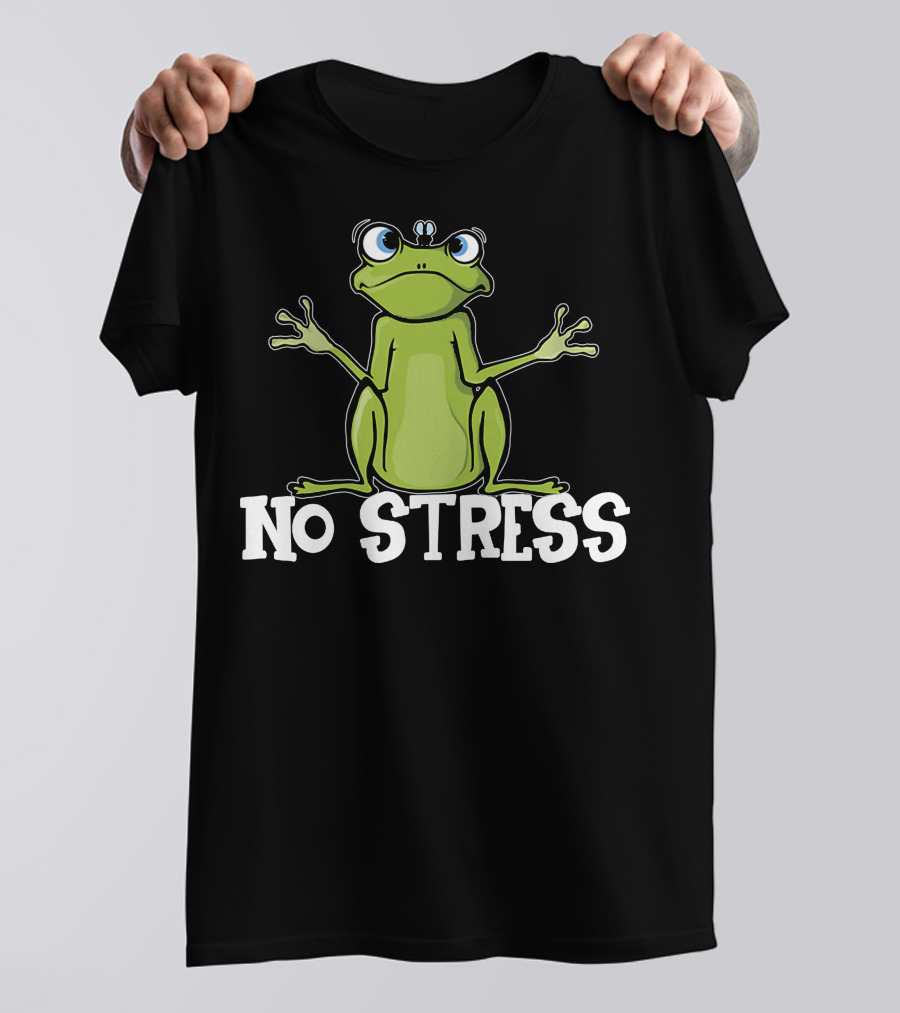 No Stress Frog Relaxation T-Shirt
