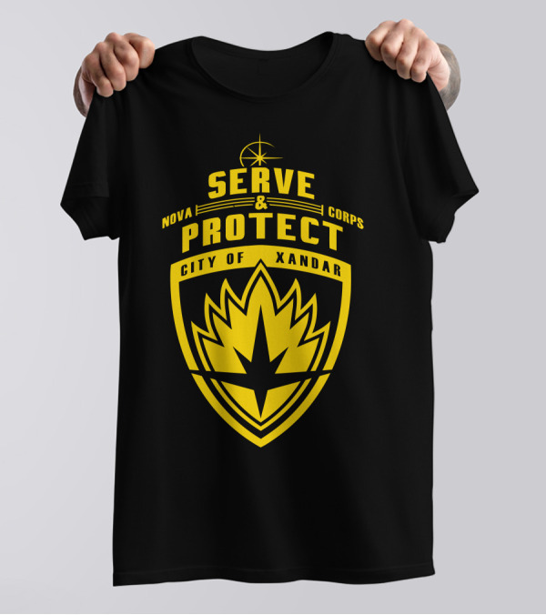 Nova Corps Serve And Protect City Of Xandar T-Shirt