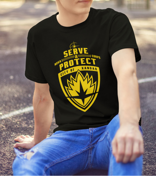 Nova Corps Serve And Protect City Of Xandar T-Shirt