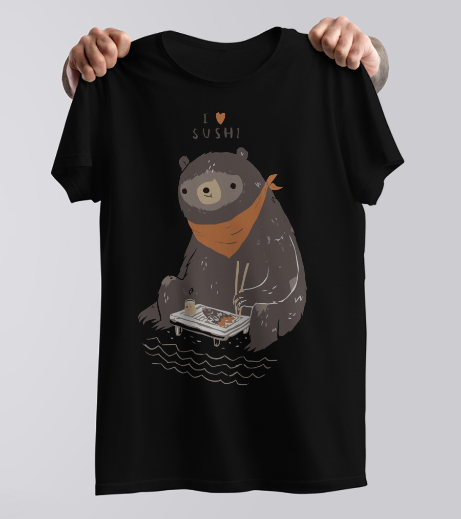 I Love Sushi Bear T-Shirt