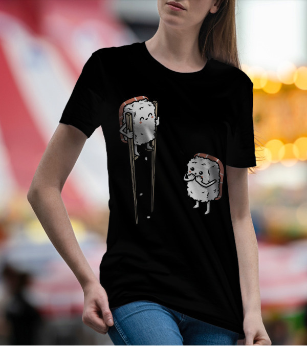 Sushi Characters On Stilts With Chopsticks T-Shirt