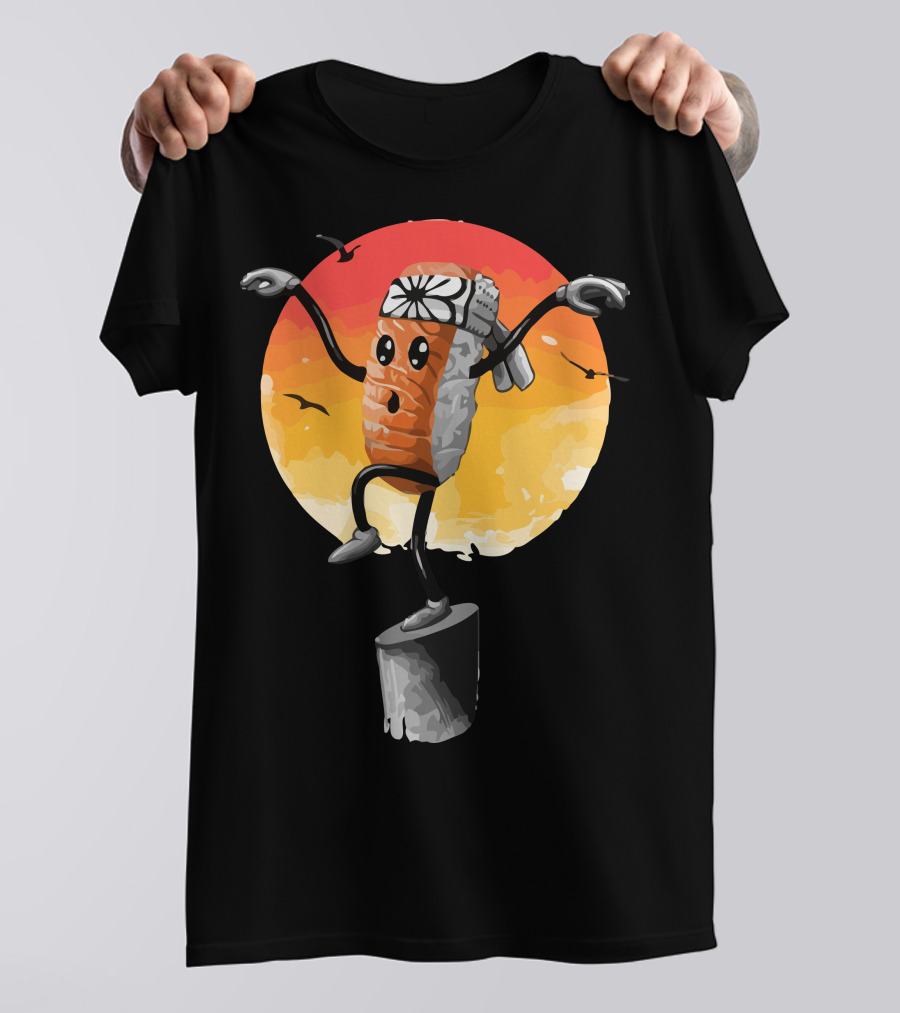 Sushi Style Karate Sunset Balancing Act T-Shirt