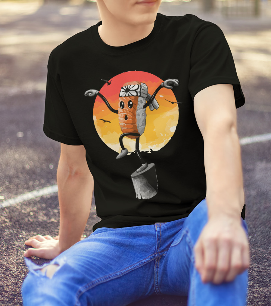 Sushi Style Karate Sunset Balancing Act T-Shirt