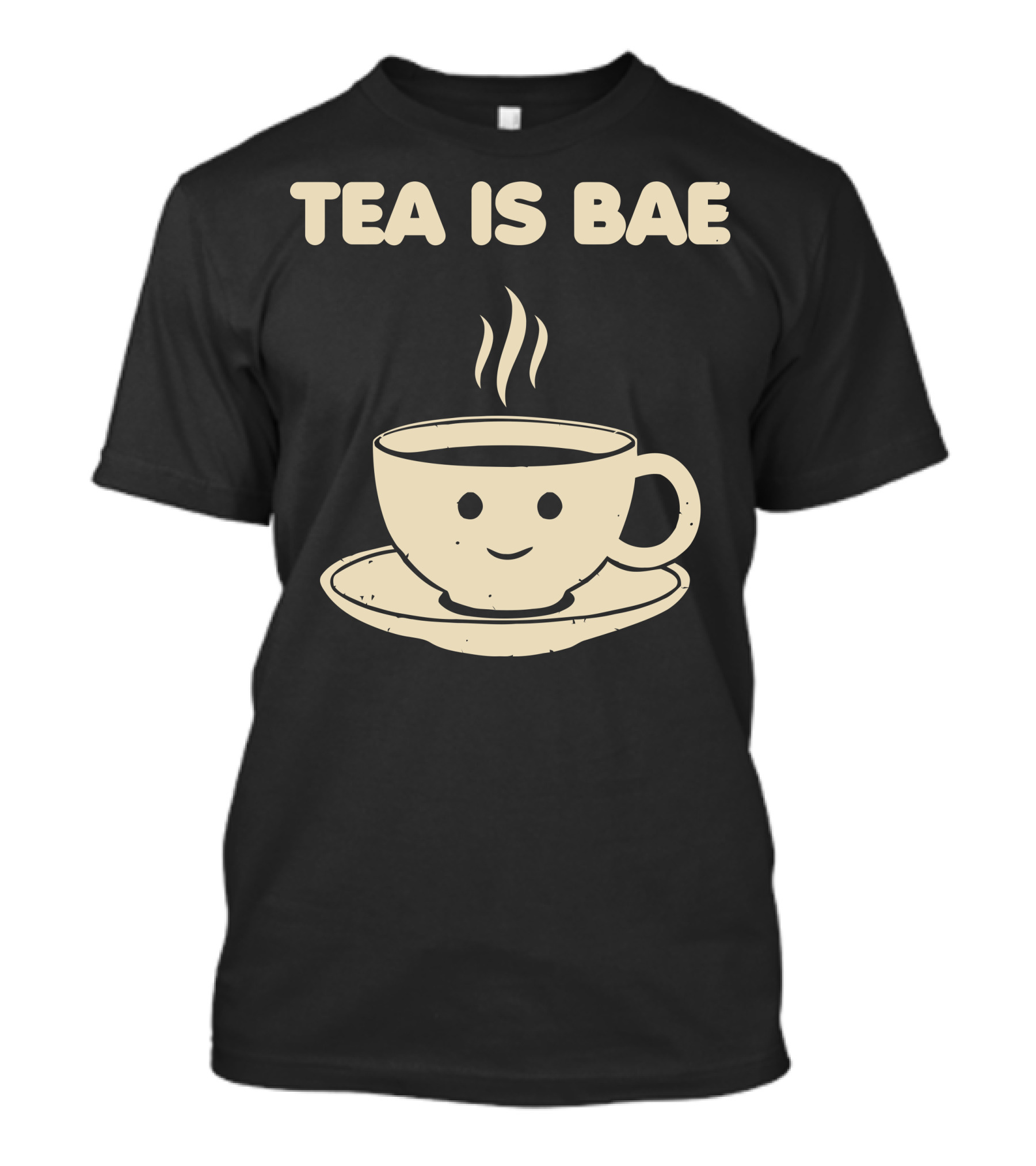 Tea Is Bae Cute Smiling Teacup T-Shirt
