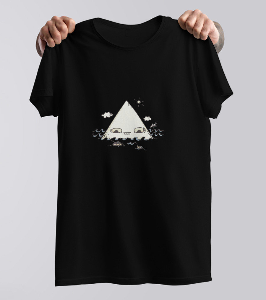 The Bermuda Triangle Cute Monster Ocean Waves T-Shirt