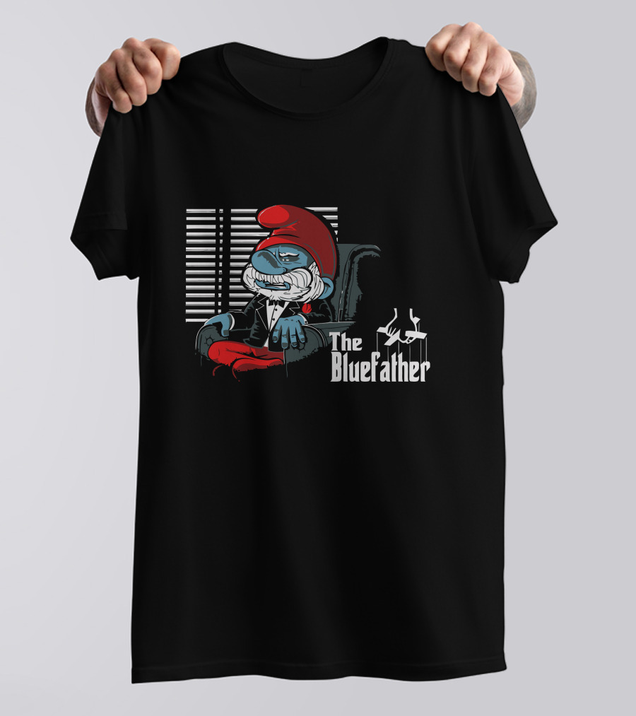 The Bluefather Smurf Mafia Boss T-Shirt