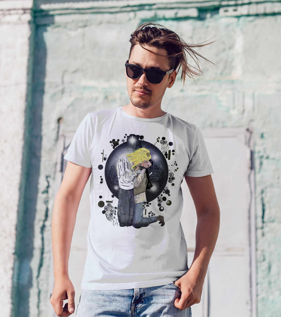 Jareth And Sarah Embrace From Labyrinth T-Shirt
