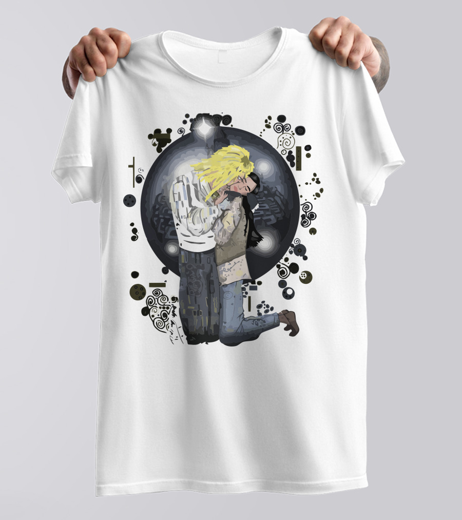 Jareth And Sarah Embrace From Labyrinth T-Shirt