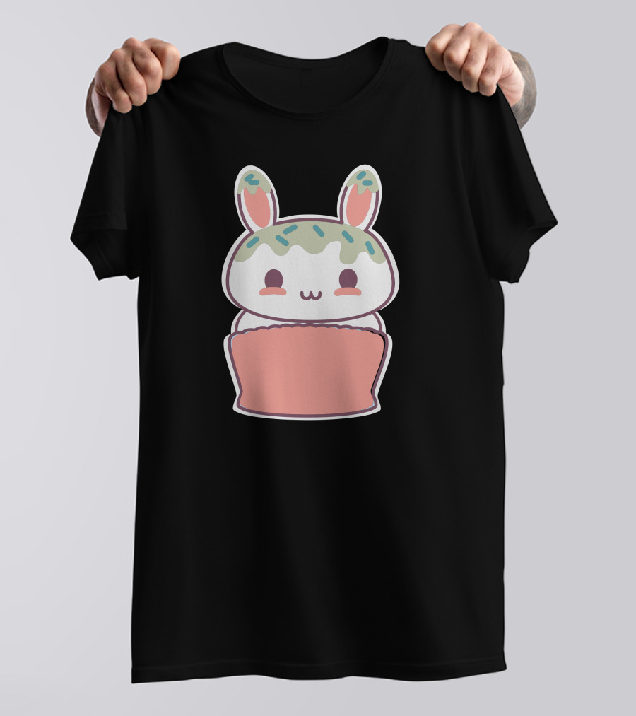 The Muffin Bunny Sprinkles Cute Kawaii Sweet Treat T-Shirt