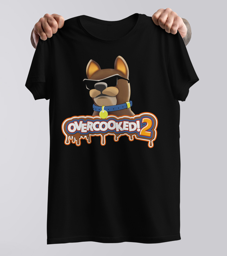 Overcooked 2 Cool Dog With Sunglasses T-Shirt