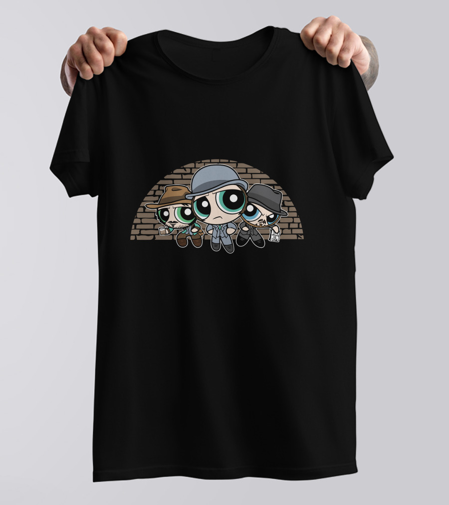 The Whitechapel Trio In Vintage Detective T-Shirt