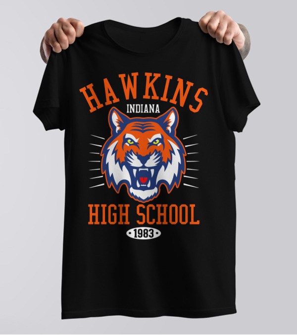 Hawkins Indiana High School 1983 Tigers T-Shirt