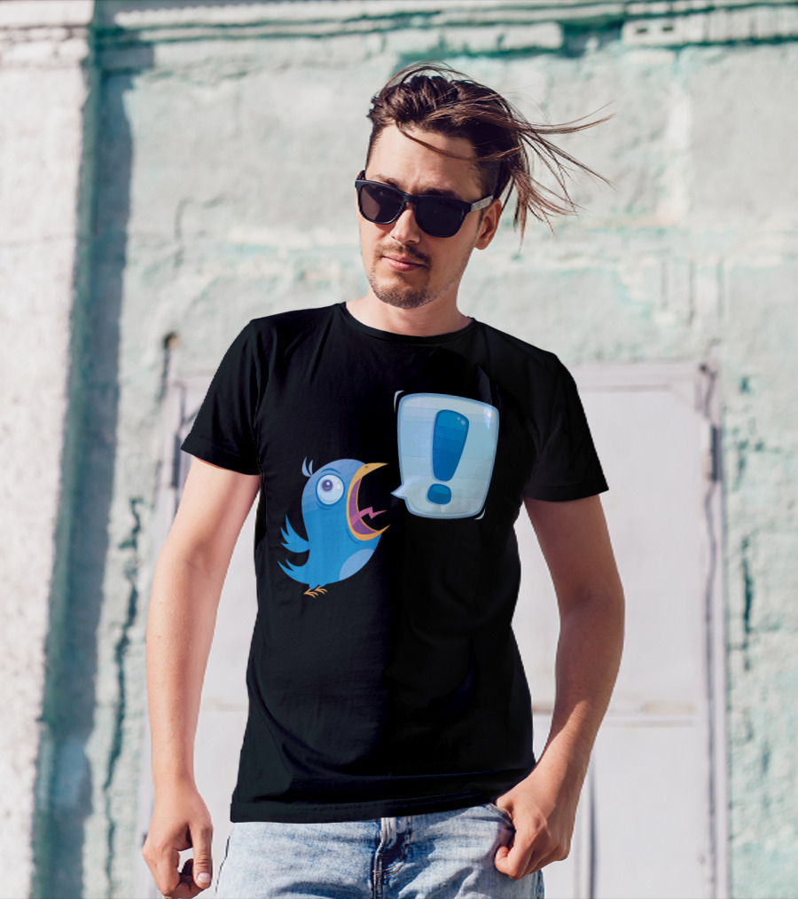 Tweeeeet Exclamation Bird Shout T-Shirt