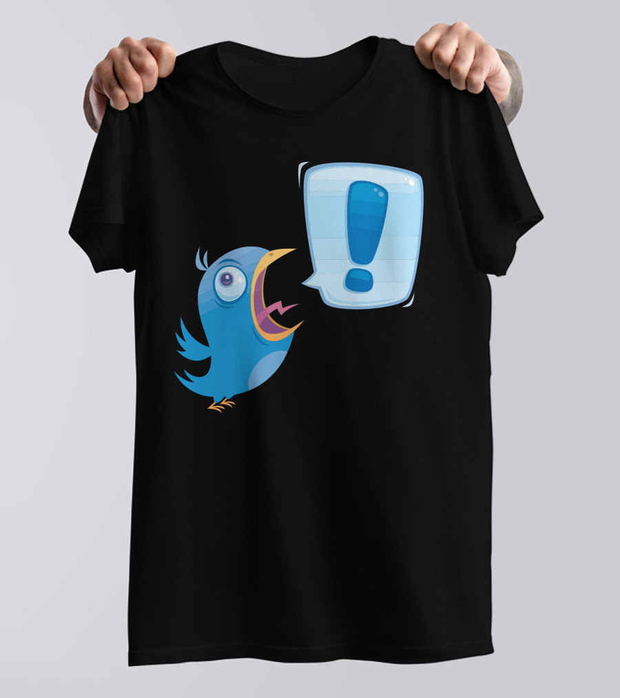 Tweeeeet Exclamation Bird Shout T-Shirt