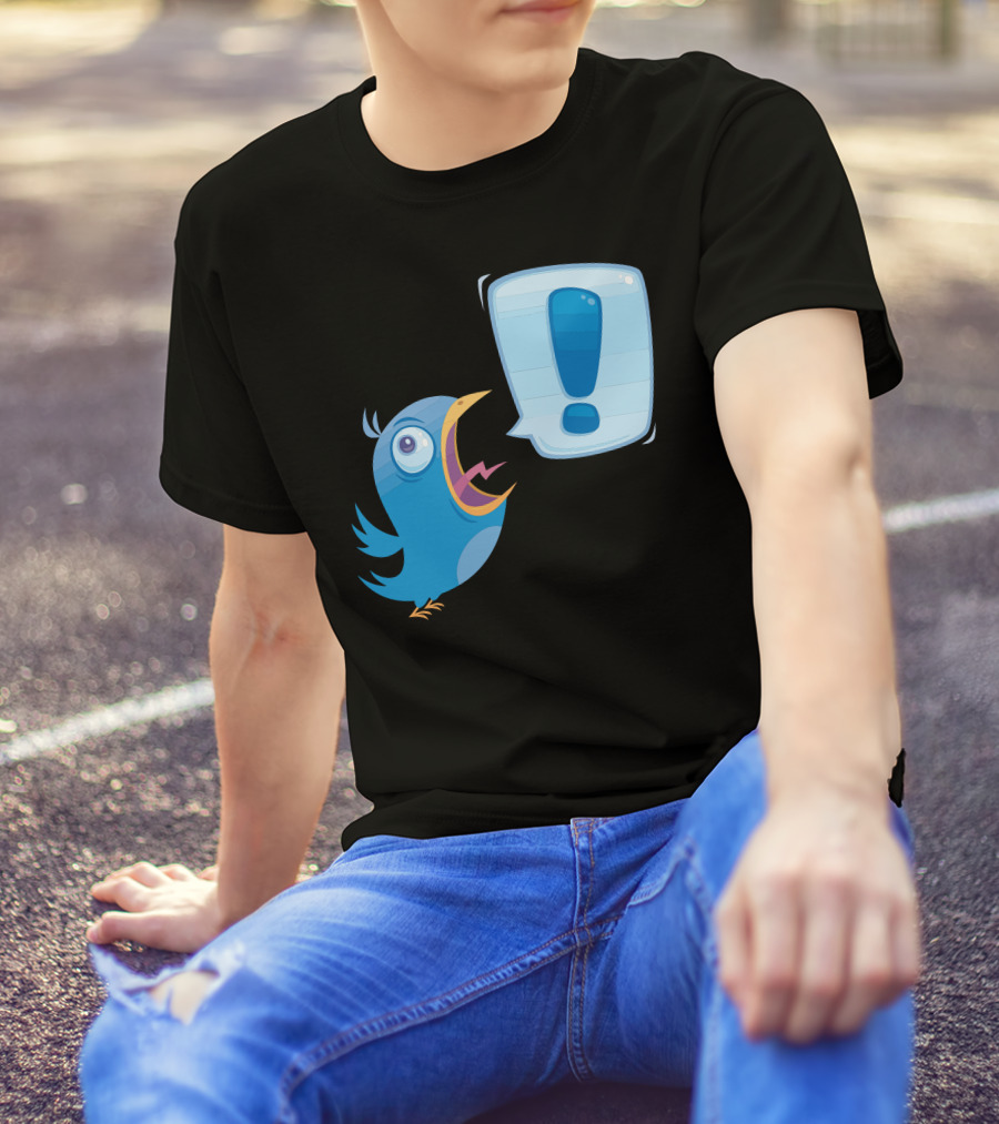 Tweeeeet Exclamation Bird Shout T-Shirt