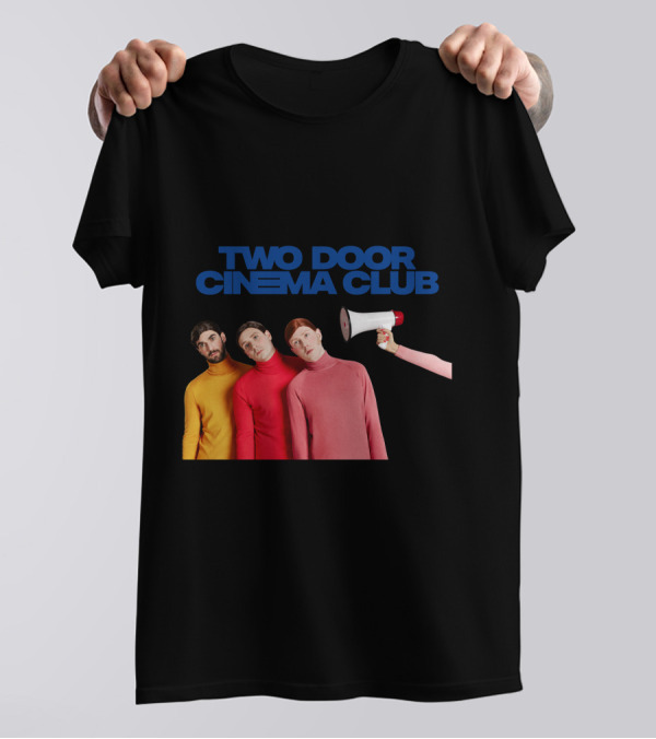 Two Door Cinema Club Band Members With Megaphone Prop T-Shirt