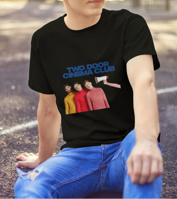 Two Door Cinema Club Band Members With Megaphone Prop T-Shirt