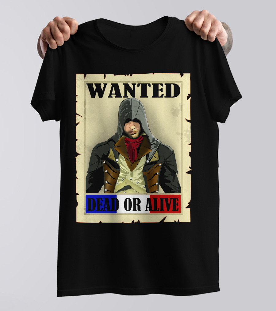 Wanted Dead Or Alive Hooded Figure T-Shirt