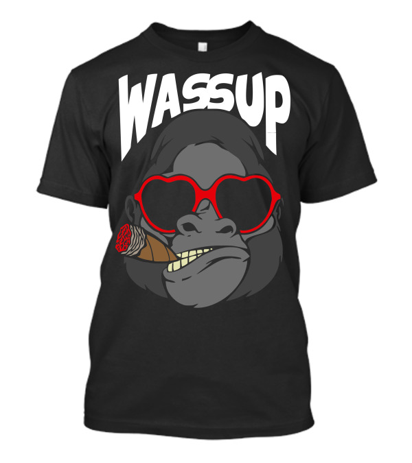 Wassup Gorilla With Sunglasses And Cigar T-Shirt