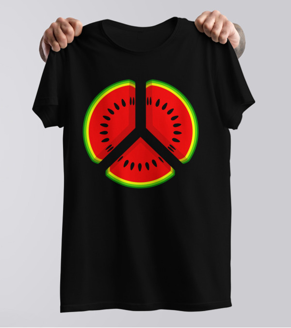 Watermelon Peace Sign Slice T-Shirt