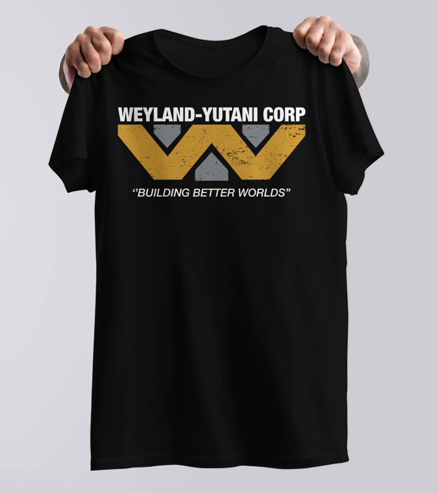 Weyland-Yutani Corp Building Better Worlds Logo Aliens Franchise T-Shirt