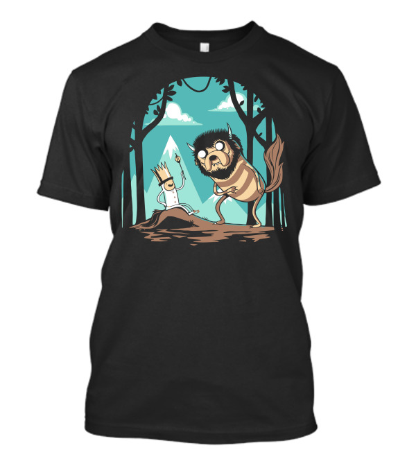 Where The Wild Adventures Are Into The Forest Woods With Monsters T-Shirt