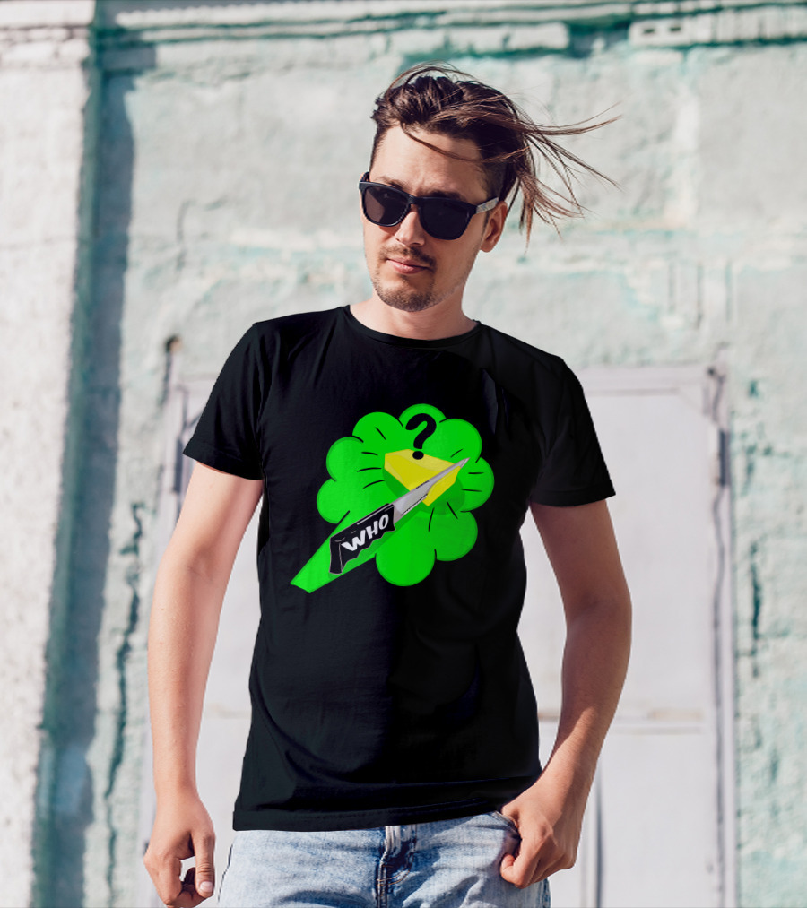 Who Cut The Cheese Knife Mystery Cloud T-Shirt