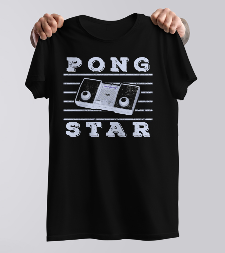 Pong Star Retro Console Style With Telstar T-Shirt