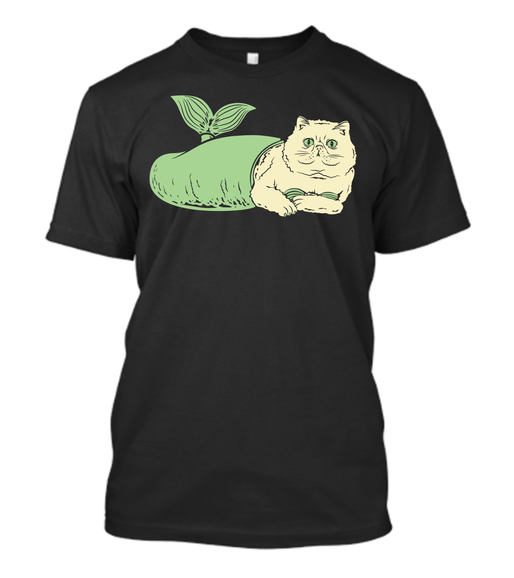 Purr Maid Cat With Mermaid Tail T-Shirt