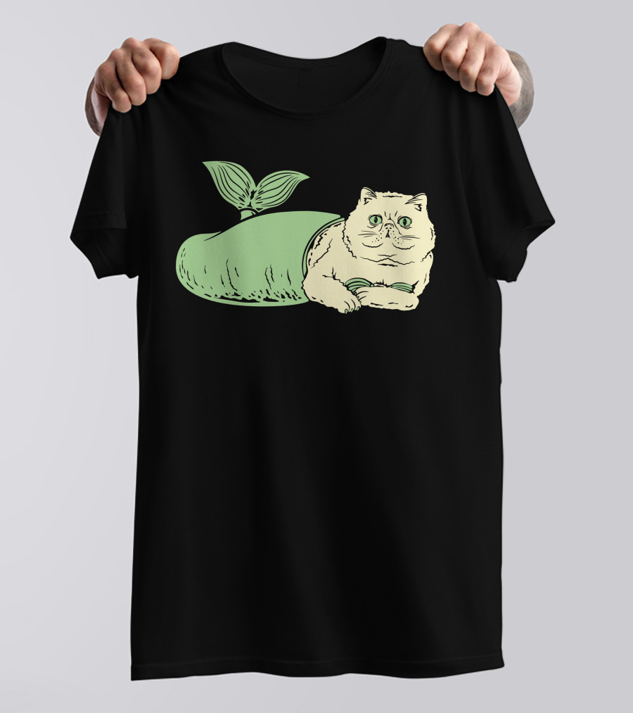 Purr Maid Cat With Mermaid Tail T-Shirt
