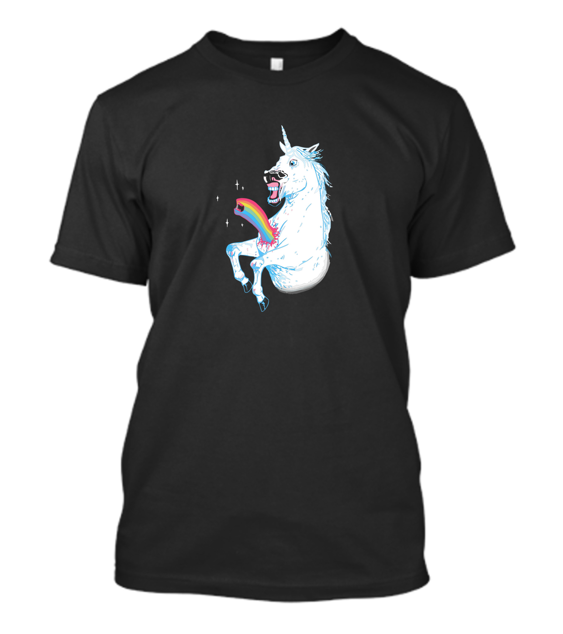 Rainbowburster Vomiting Sparkling Unicorn Explosion T-Shirt