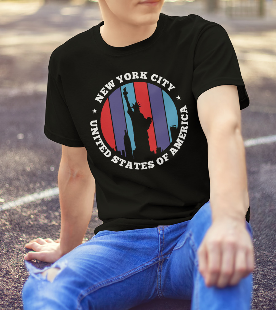 New York City Statue Liberty United States Of America T-Shirt