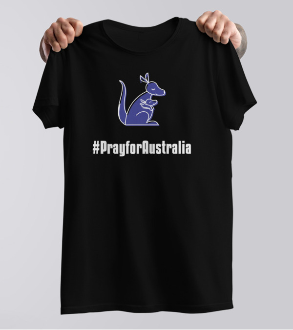 PrayforAustralia Kangaroo And Joey T-Shirt