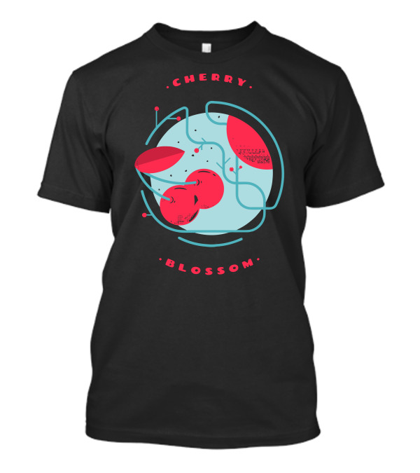 CHERRY Blossom Digital Abstract Cherry T-Shirt