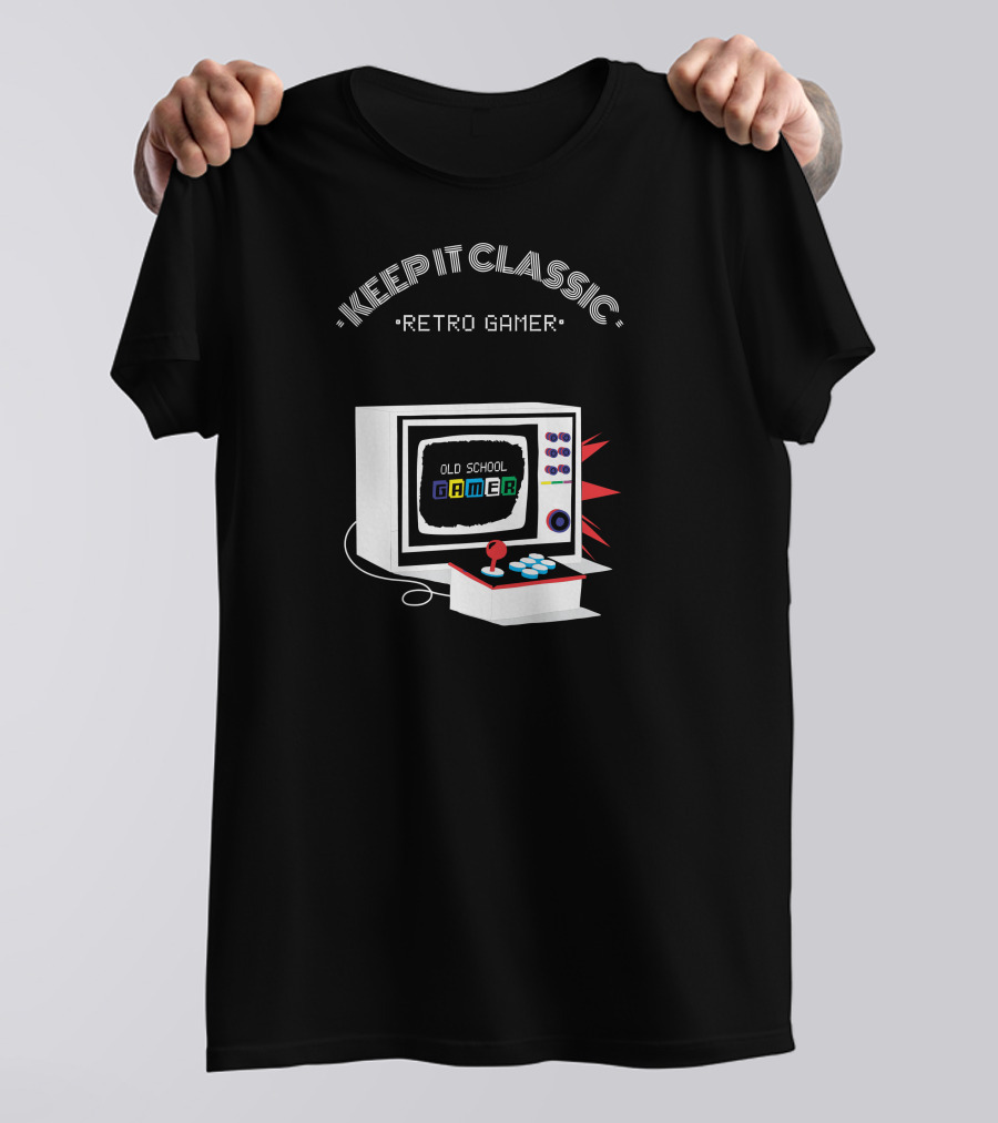 KEEP IT CLASSIC RETRO GAMER OLD SCHOOL GAMER T-Shirt