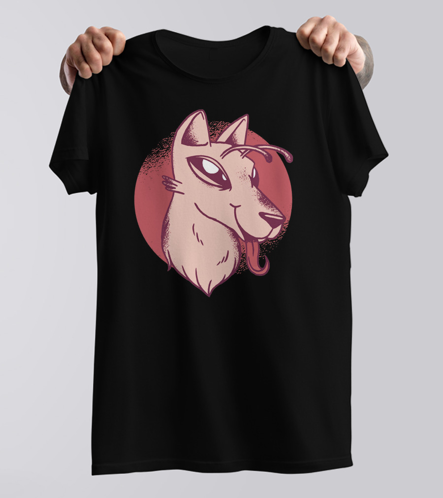 Alien Dog Cosmic Cartoon T-Shirt